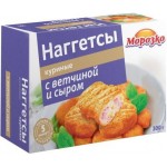 Наггетсы Морозко куриные с ветчиной и сыром 300г
