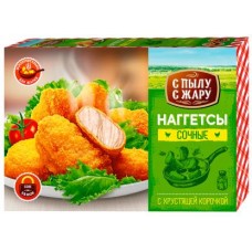Наггетсы С пылу с жару куриные сочные 250г в магазинах Магнит