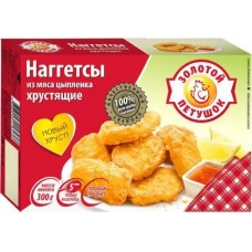 Наггетсы Золотой петушок Хрустящие 300г в магазинах Магнит