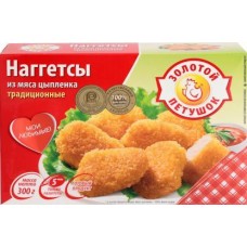 Наггетсы Золотой петушок Традиционные из мяса цыпленка 300г в магазинах Магнит