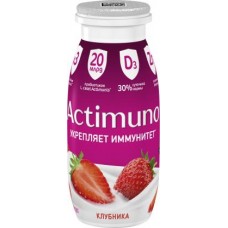 Кисломолочный продукт Актимуно Клубника и цинк 1.5% 95г в магазинах Магнит