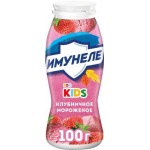 Напиток кисломолочный Имунеле детский Клубничное мороженое 1.5% 100г