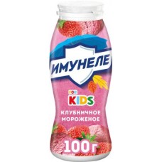 Напиток кисломолочный Имунеле детский Клубничное мороженое 1.5% 100г в магазинах Магнит