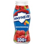 Напиток кисломолочный Имунеле Земляника 1.2% 95мл