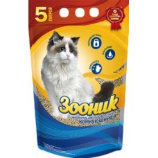 Наполнитель Зооник комкующийся для кошек 5л в магазинах Магнит