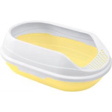 Туалет для кошек Triol овальный с бортом 43*30*15см в магазинах Магнит