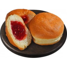 Пончики Берлинские с джемом клубничным 130г в магазинах Магнит