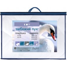 Одеяло Мягкий сон Лебяжий пух двухспальное в магазинах Магнит