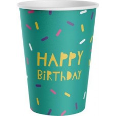 Стаканы картонные Пакетико Happy Birthday 250мл 6шт в магазинах Магнит