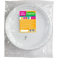 Тарелка Моя цена одноразовая 165мм 12шт в магазинах Магнит