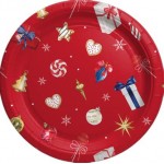 Тарелки Пакетико картонные новогодние d-18см 6шт Тарелки Пакетико картонные новогодние d-18см 6шт