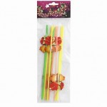 Трубочки для коктейля 10шт в ассортименте