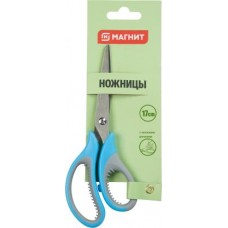 Ножницы 17см прорезиненные в магазинах Магнит