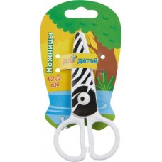 Ножницы канцелярские детские Веселые животные 12.5см в магазинах Магнит