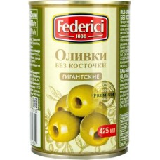 FEDERICI Оливки Гигантские б/к 400г в магазинах Магнит