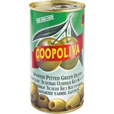 Оливки Coopolive зеленые без косточки 350г в магазинах Магнит