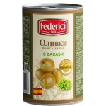 Оливки Federici с васаби 300г