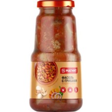 Фасоль Магнит с грибами 530г в магазинах Магнит