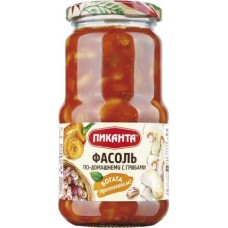 Фасоль Пиканта По-домашнему с грибами 470г в магазинах Магнит