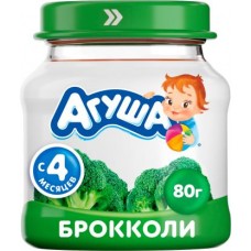 Пюре Агуша брокколи с 4 мес 80г в магазинах Магнит