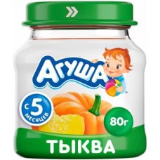 Пюре Агуша тыква с 4 месяцев 80г в магазинах Магнит
