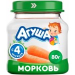 Пюре детское Агуша морковь с 4 месяцев 80г