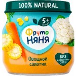 Пюре ФрутоНяня Овощной салатик 80г