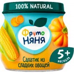 Пюре ФрутоНяня Салатик из сладких овощей 80г
