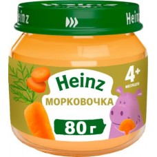 Пюре Heinz морковочка с 4 месяцев 80г в магазинах Магнит