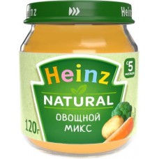 Пюре Heinz овощное микс с 5 месяцев 120г в магазинах Магнит