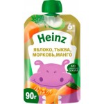 Пюре Heinz Яблоко тыква морковь манго 90г