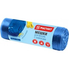 Мешки для мусора Магнит с завязками 120л 10шт в магазинах Магнит