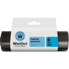 Пакеты для мусора Wellfort 16мкм 120л 10шт в магазинах Магнит