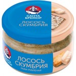 Лосось скумбрия Санта Бремор рубленная классическая 180г