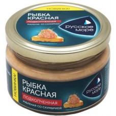 Рыбка красная Русское Море Подкопченная рубленая 180г в магазинах Магнит