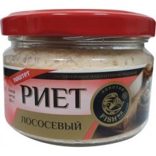 Риет Золотая Fishka лососевый 180г в магазинах Магнит
