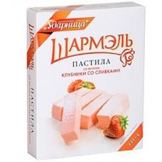 Пастила Шармэль со вкусом клубники со сливками 221г в магазинах Магнит