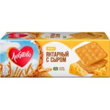 Крекер Любятово Янтарный с сыром 204г в магазинах Магнит