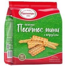 Печенье Брянконфи постное мини с отрубями 200г в магазинах Магнит