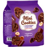 Печенье Брянконфи сдобное Mini Cookies шоколадное с орехом 200г