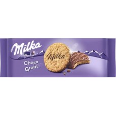 Печенье Milka с овсяными хлопьями покрытое шоколадом 168г в магазинах Магнит