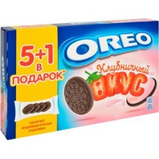 Печенье Oreo Клубничный вкус 228г в магазинах Магнит