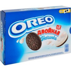 Печенье Oreo с двойной начинкой с ванильным вкусом 170г в магазинах Магнит
