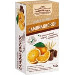 Печенье Самойловское сахарное с апельсиновым вкусом и отрубями в глазури 340г