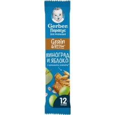 Батончик злаковый Gerber Doremi Яблоко и виноград 25г в магазинах Магнит