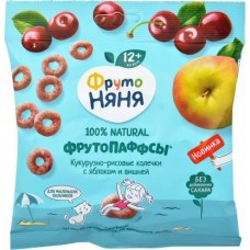 Фрутопаффсы ФрутоНяня кукуруза-рис яблоко вишня 21г в магазинах Магнит