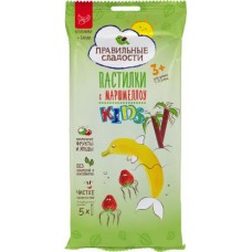 Пастилки Правильные сладости с маршмеллоу клубника-банан 55г в магазинах Магнит