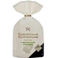 Пельмени Sибирская Коллекция с фермерской индейкой курица и говядина 700г в магазинах Магнит