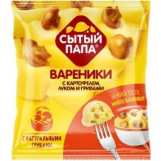 Вареники Сытый Папа с картофелем луком и грибами 450г в магазинах Магнит