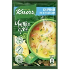 Чашка супа Knorr Сырный с сухариками 15.6г в магазинах Магнит